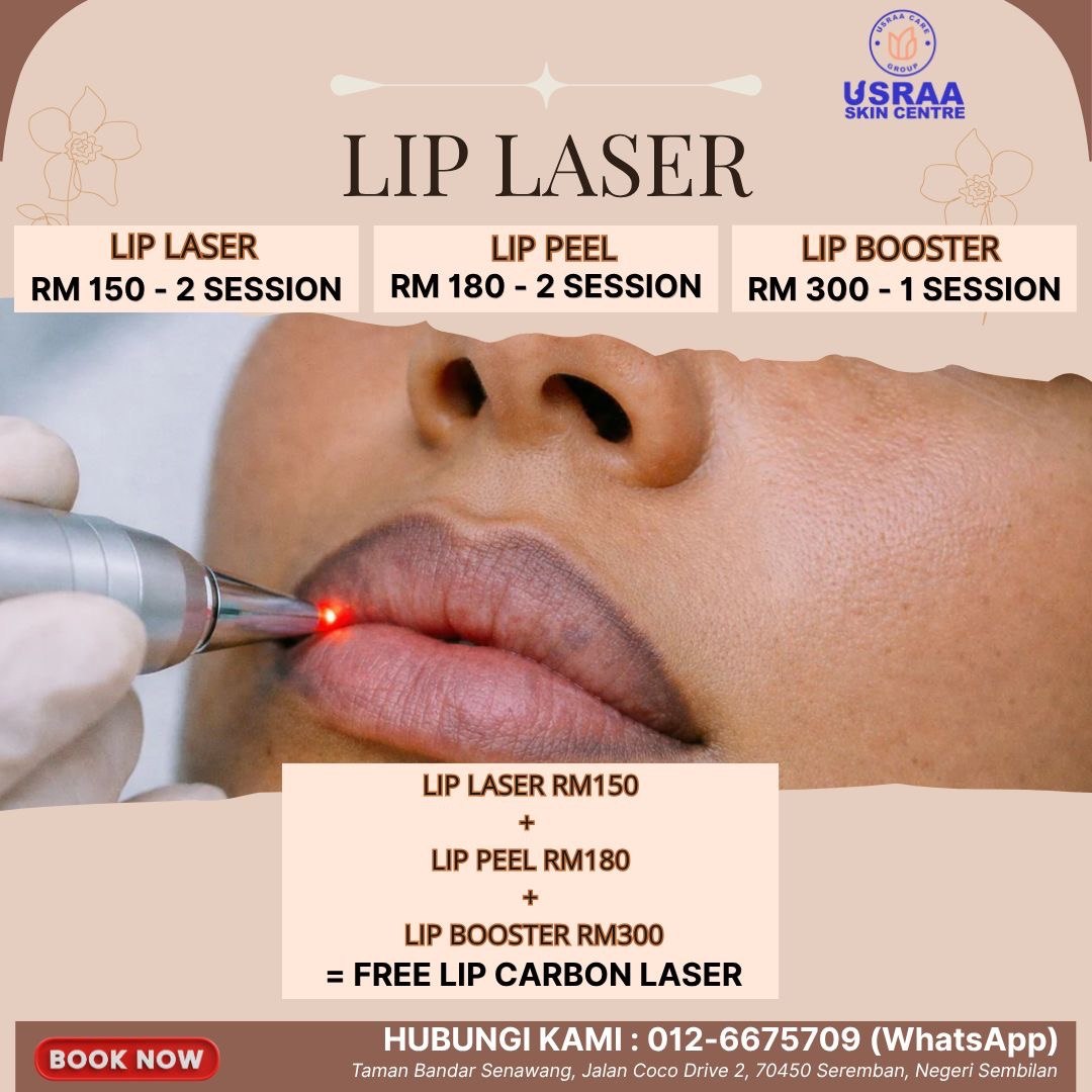 Poster harga Pico Laser Bibir, Lip Peel, Lip Booster & Bundle Promosi